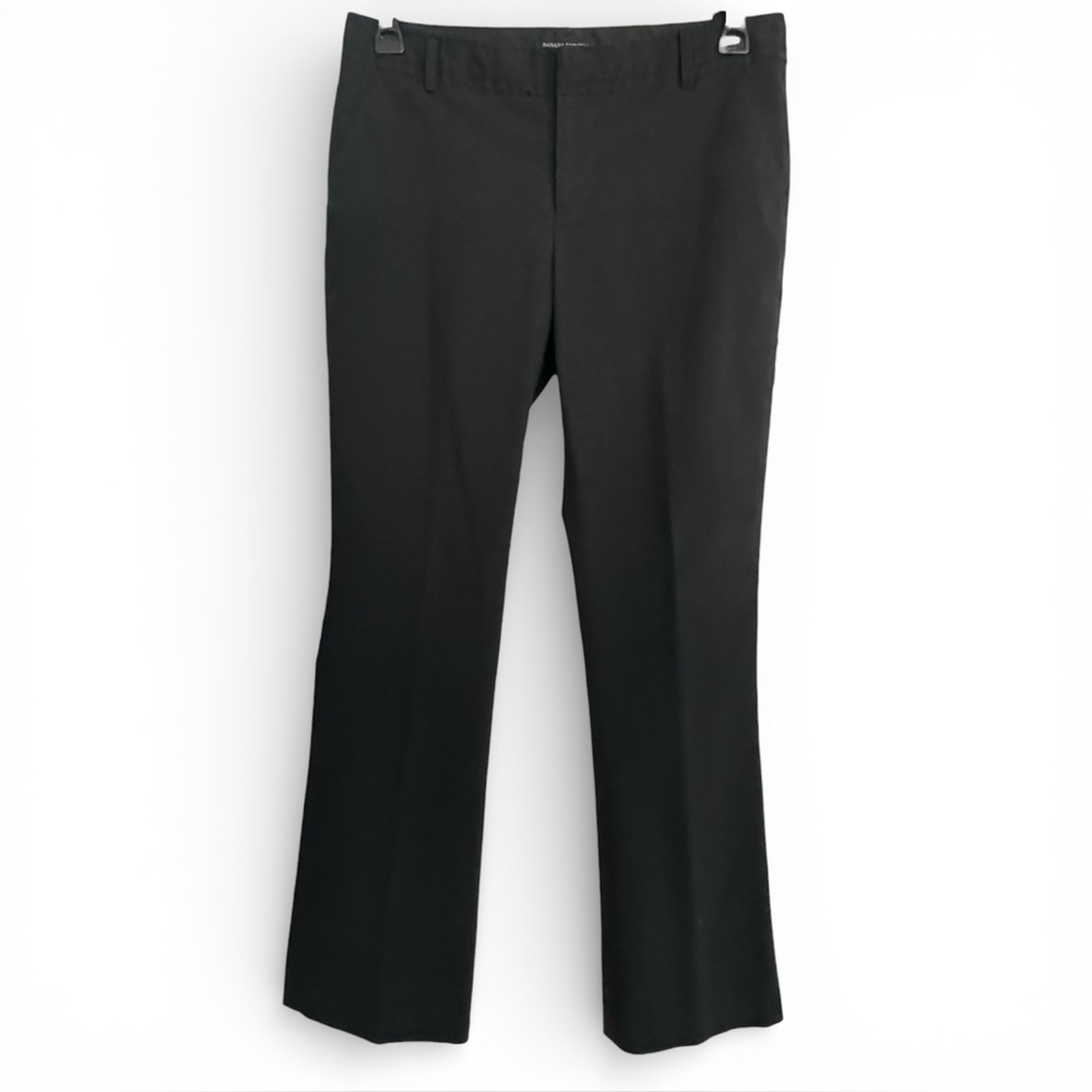 Banana Republic Martin Fit Size 8R Black Straight Silhouette Fully Lined Pants - Picture 2 of 8